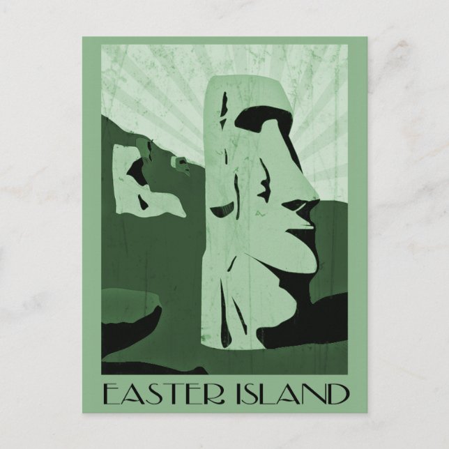 easter island postcard (Front)