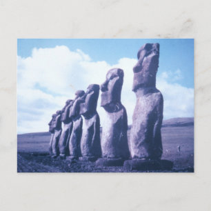 Easter Island Statues Postcard