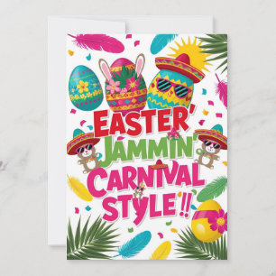 "Easter Jammin’ Carnival" Pop-Up Greeting Card