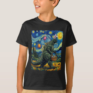 Easter japanese monster bunny ears egg kaiju van T-Shirt