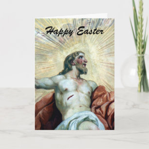 easter jesus fresco holiday card