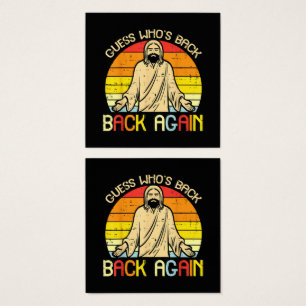 Easter Jesus Guess Whos Back Religious Christian