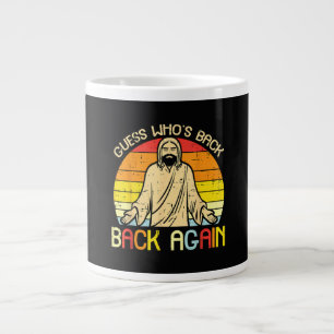 Easter Jesus Guess Whos Back Religious Christian Large Coffee Mug