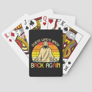 Easter Jesus Guess Whos Back Religious Christian Playing Cards