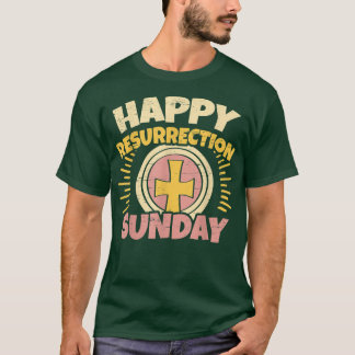 Easter Jesus Happy Resurrection Sunday Egg Rabbit  T-Shirt