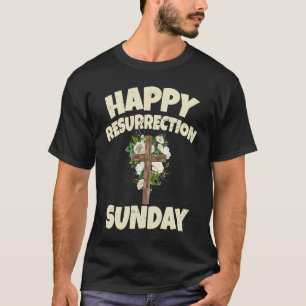 Easter Jesus Happy Resurrection Sunday Egg Rabbit  T-Shirt