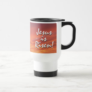EASTER Jesus is Risen Customisable MONOGRAM Travel Mug