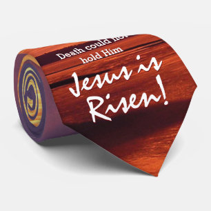 Easter JESUS IS RISEN Monogram Tie