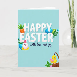 Easter Joy And Love Greeting Card