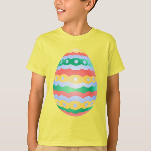 Easter Kid's T-Shirt Cute Kid's Easter Egg T-shirt (Front)