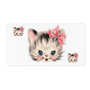 Easter Labels Kitten
