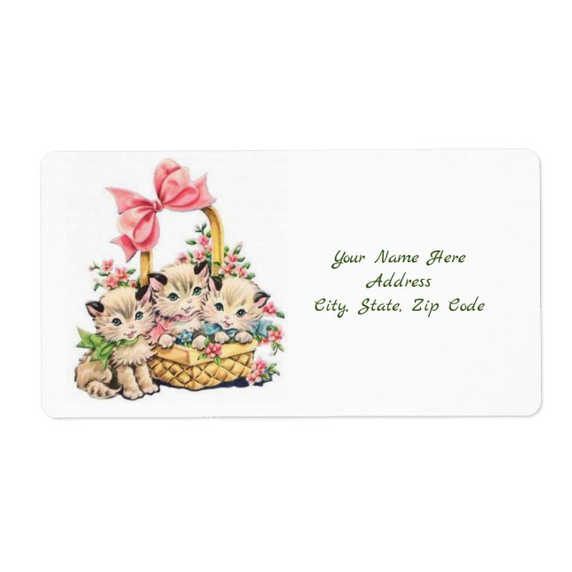 Easter Labels Kittens (Front)