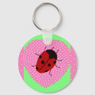 Easter Ladybug Key Ring