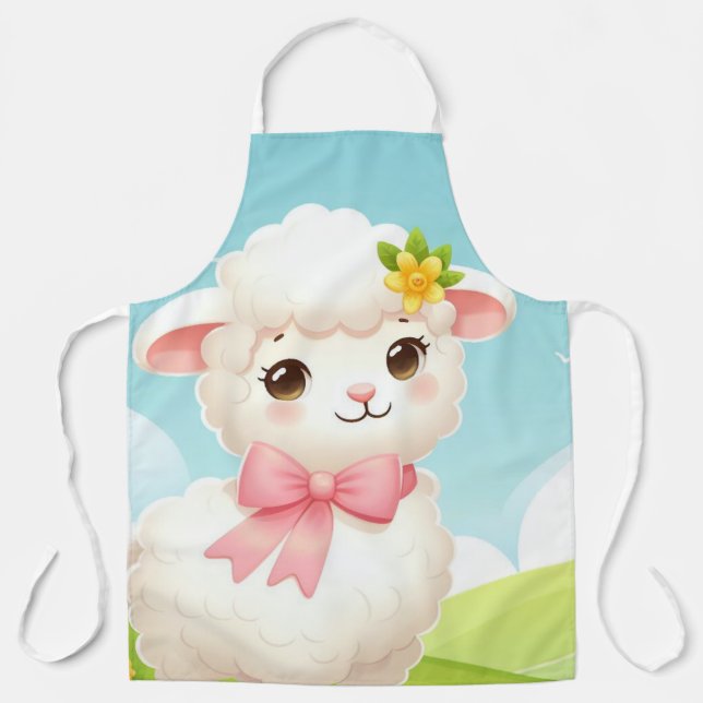 Easter lamb apron (Front)