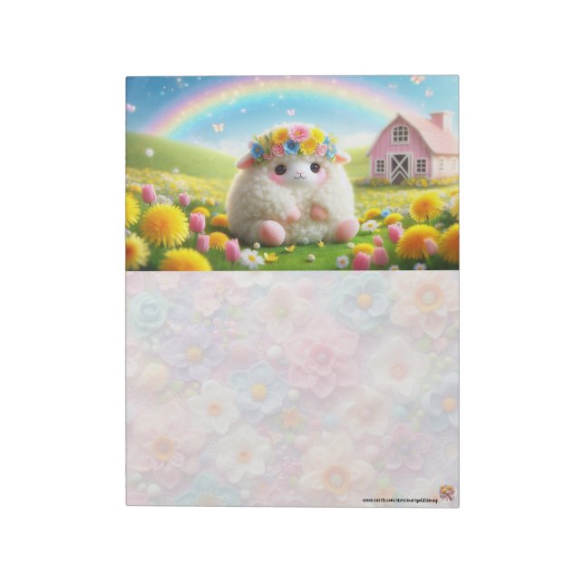 Easter Lamb Notepad (Rotated)