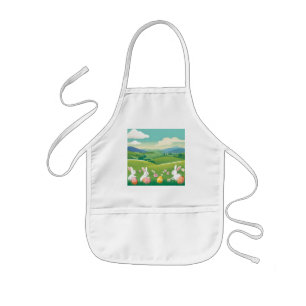Easter landscape - fun kids apron