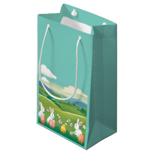 Easter landscape small gift bag