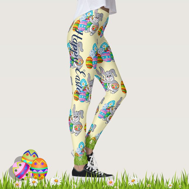 EASTER Leggings Bunny Egg Yoga Pants Women's Girls (Creator Uploaded)
