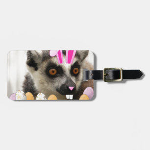 Easter Lemur Luggage Tag