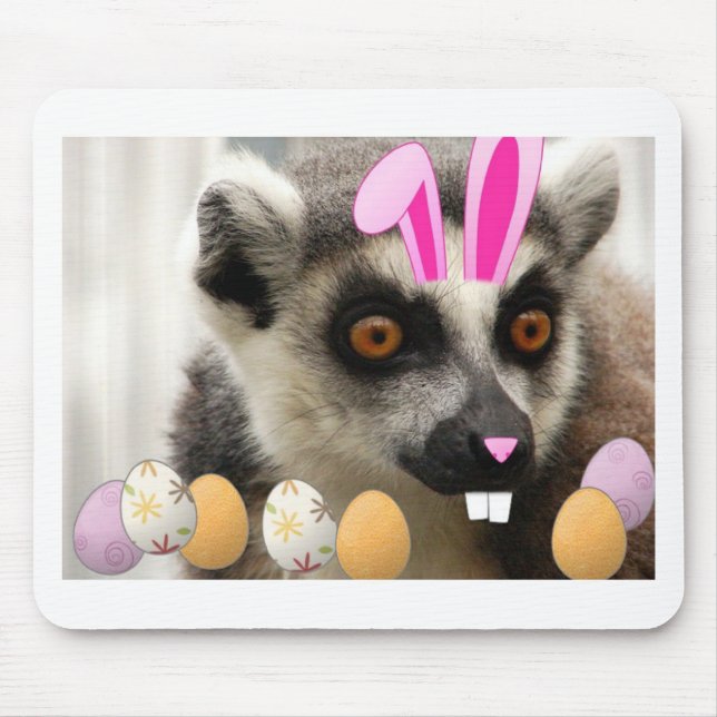 Easter Lemur Mouse Pad (Front)