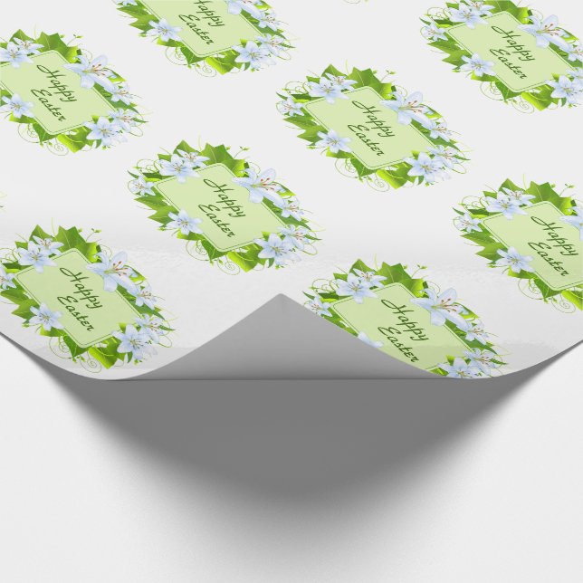 Easter Lilies Wrapping Paper (Corner)