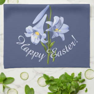 Easter Lily Bouquet Tea Towel