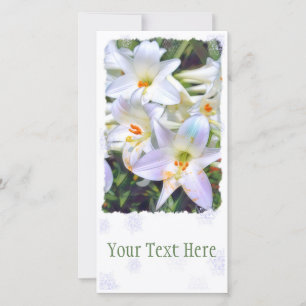 Easter lily [Flat Guide Card] 案内状 Announcement