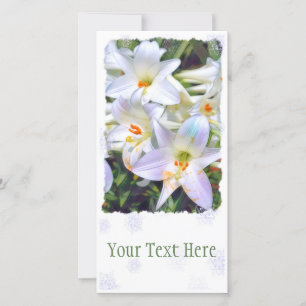 Easter lily [Flat Guide Card] 案内状 Announcement