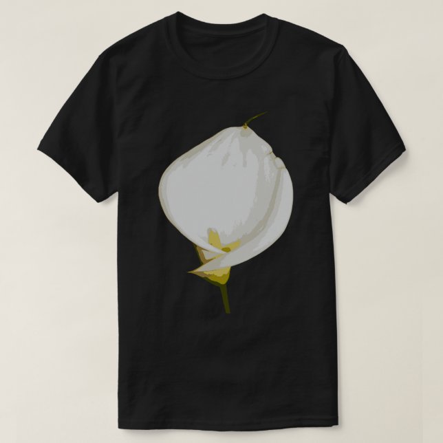 Easter Lily Isolated Botanical Vector T-Shirt (Design Front)