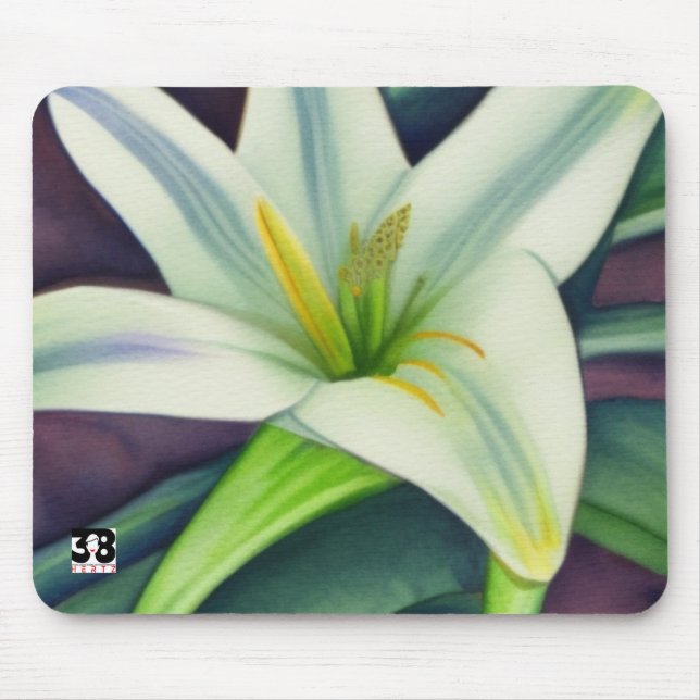 Easter Lily Mouse Pad (Front)