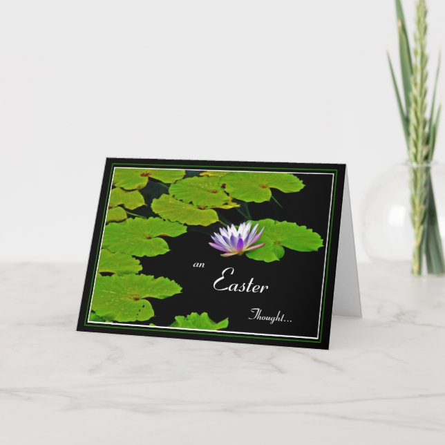 Easter Lily Pads Holiday Card (Front)