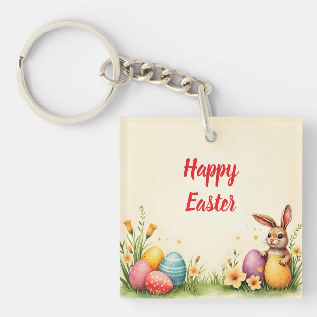 Easter Little Rabbit Popular Collection Key Ring (Front)