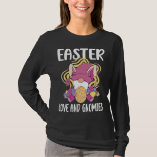 Easter Love and Gnomies  easter easters day T-Shirt