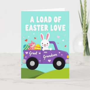 Easter Love Great Grandson Card