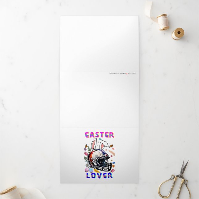 Easter Lover Tri-Fold Card (Outside)