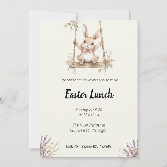 Easter Lunch Invitation (Front)