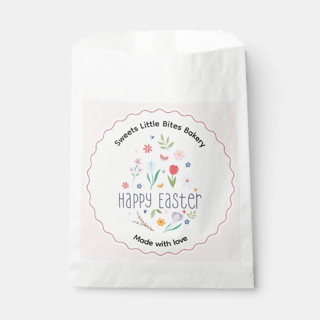 Easter Made with Love Bakery Favour Bags (Front)