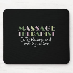 Easter Mage Therapist Cute Mage Bunny Happy Easter Mouse Pad