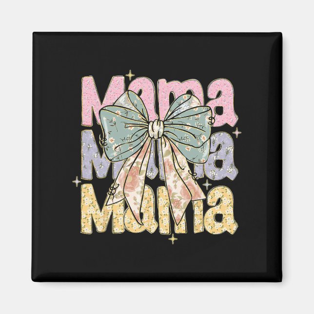 Easter Mama Bunny Coquette Bow Mama Easter Bunny M Magnet (Front)
