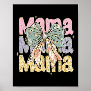 Easter Mama Bunny Coquette Bow Mama Easter Bunny M Poster