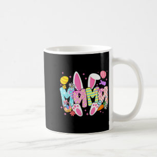 Easter mama bunny ears coquette bow easter rabbit coffee mug