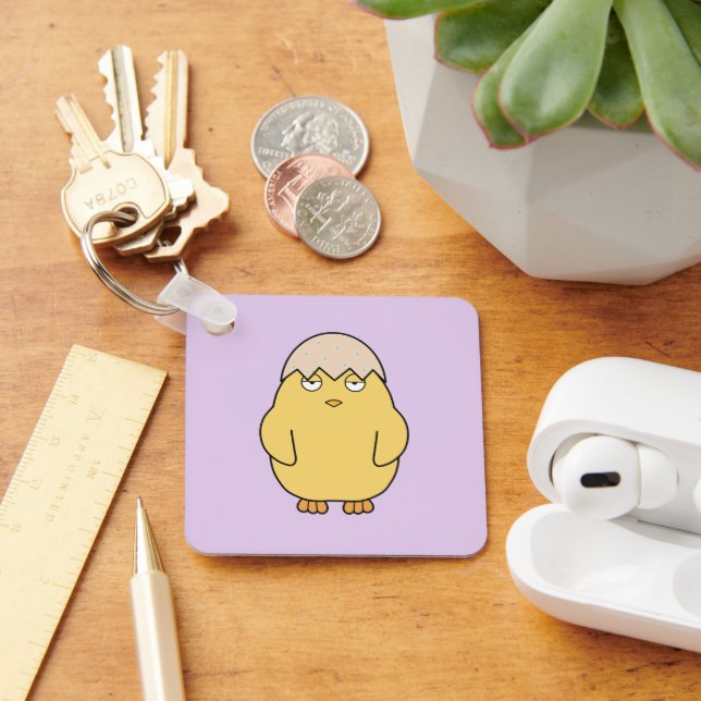 Easter Meh Chick 1 Key Ring (Desk)