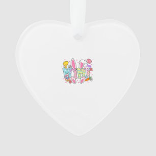 Easter Mimi Bunny Ears Coquette Bow Easter Rabbit  Ornament