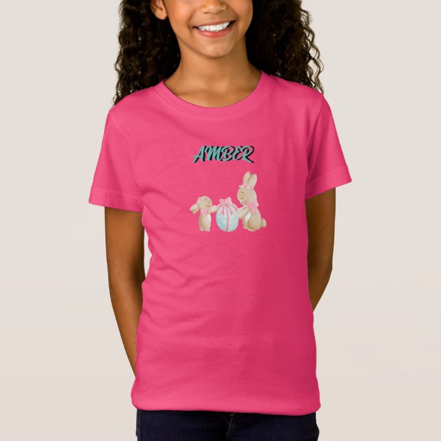 EASTER "MOMMY AND BABY BUNNY" T-Shirt (Front)
