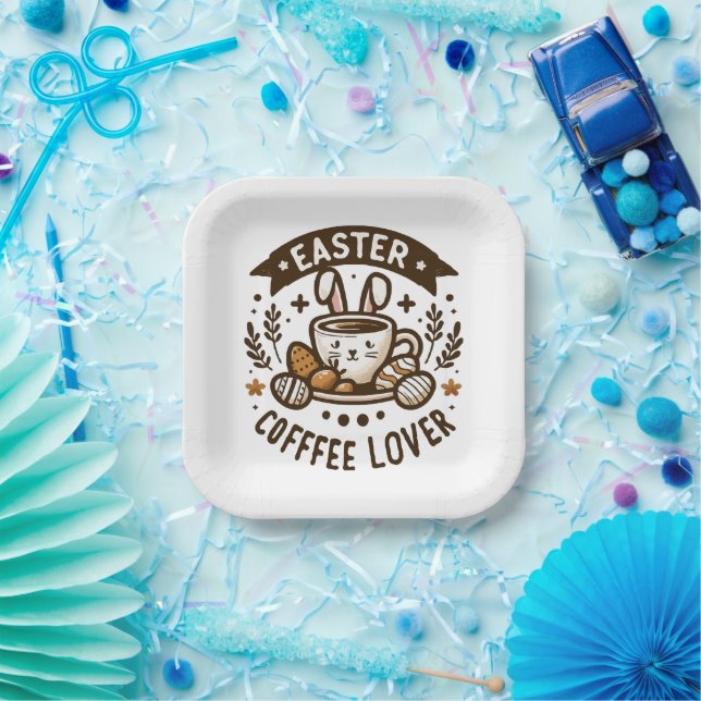 Easter Morning Brew Paper Plate (Party)