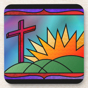 Easter Morning Cork Coaster