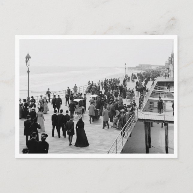 Easter Morning On The Boardwalk Postcard (Front)