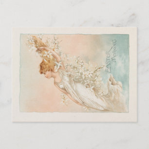 "Easter Morning" - Vintage Print, L. Prang & Co. Postcard