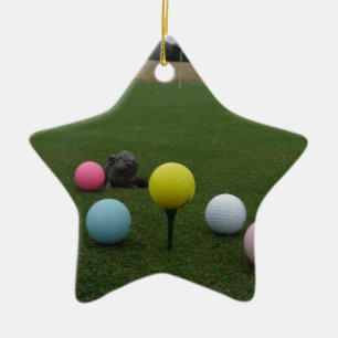 Easter mountain golf course ceramic tree decoration