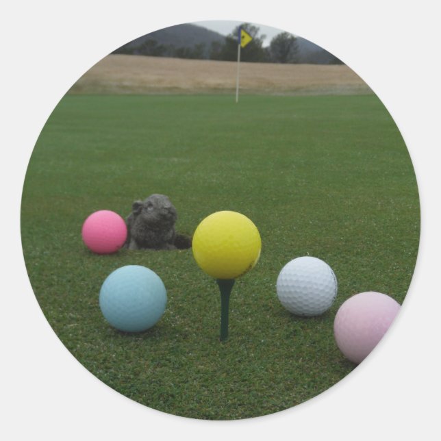 Easter mountain golf course classic round sticker (Front)